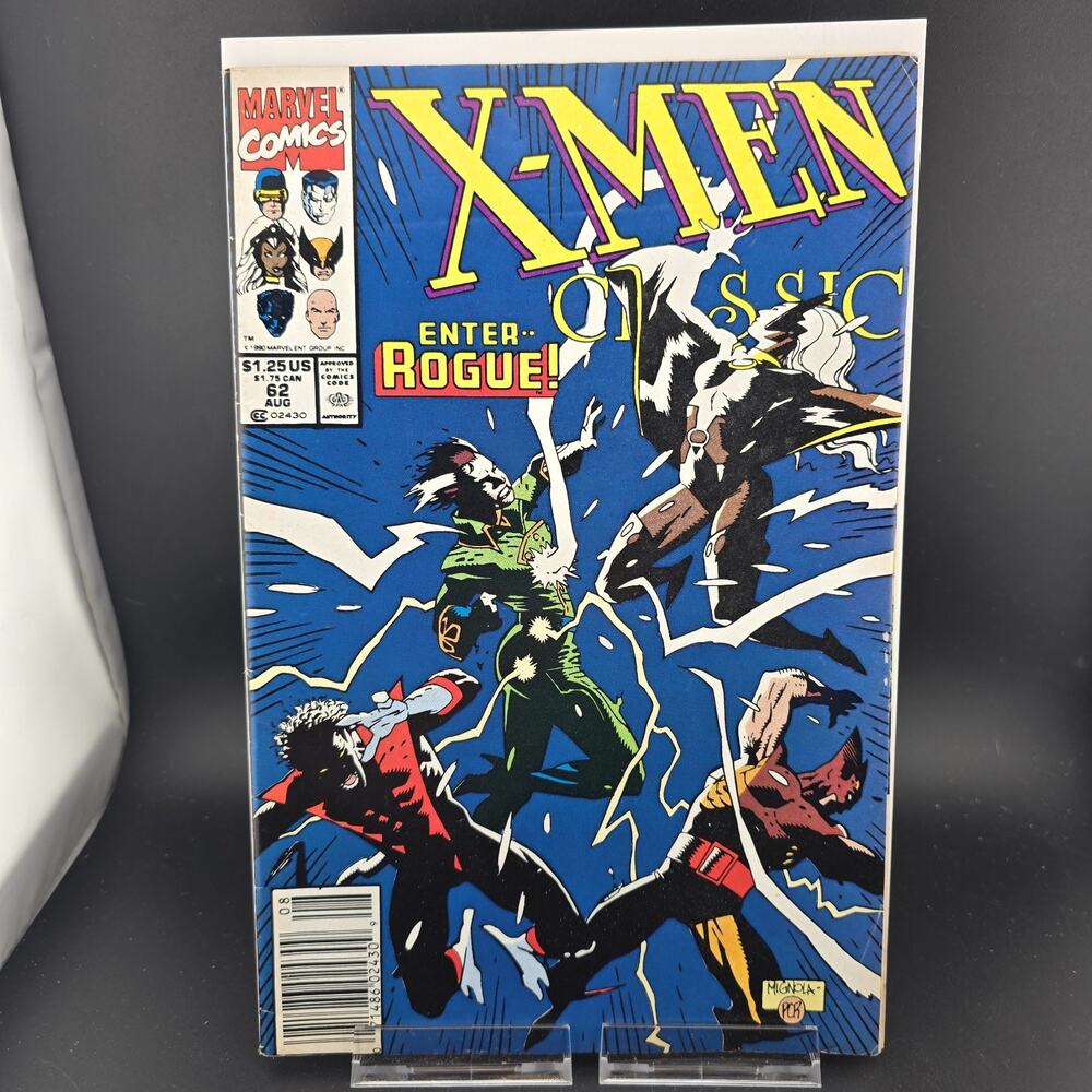 Classic X-Men #62 (1991 Marvel) VG 4.0 Mike Mignola Rogue Cover Reprints UXM #15
